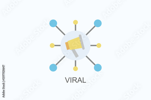 Viral Icon Or Logo Isolated Illustration