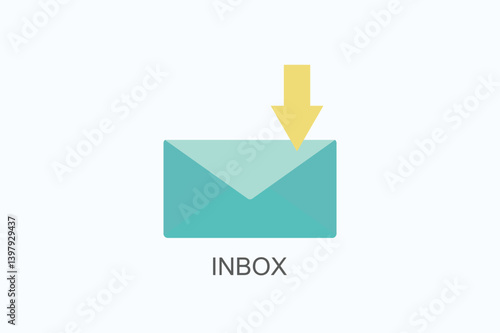 Inbox Icon Or Logo Isolated Illustration