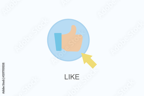 Like Icon Or Logo Isolated Illustration