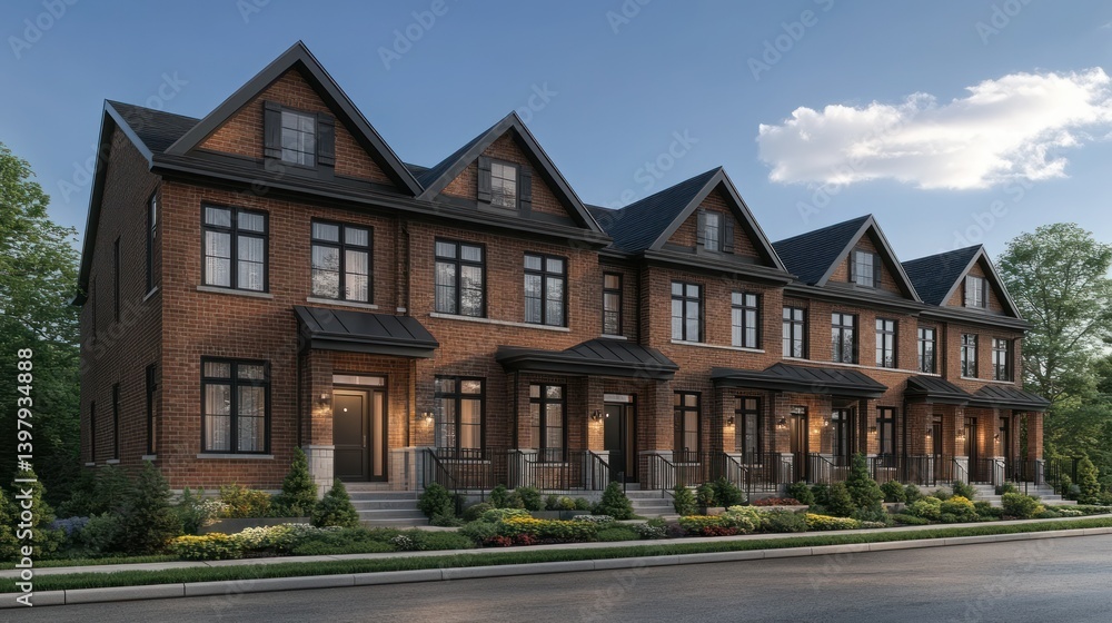 Row Houses with Front Yards Row Houses with Front Yards