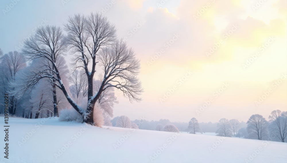 Stark winter trees, skeletal branches against pale sky, trees, gnarled, bare Stark winter trees, skeletal branches against pale sky, trees, gnarled, bare