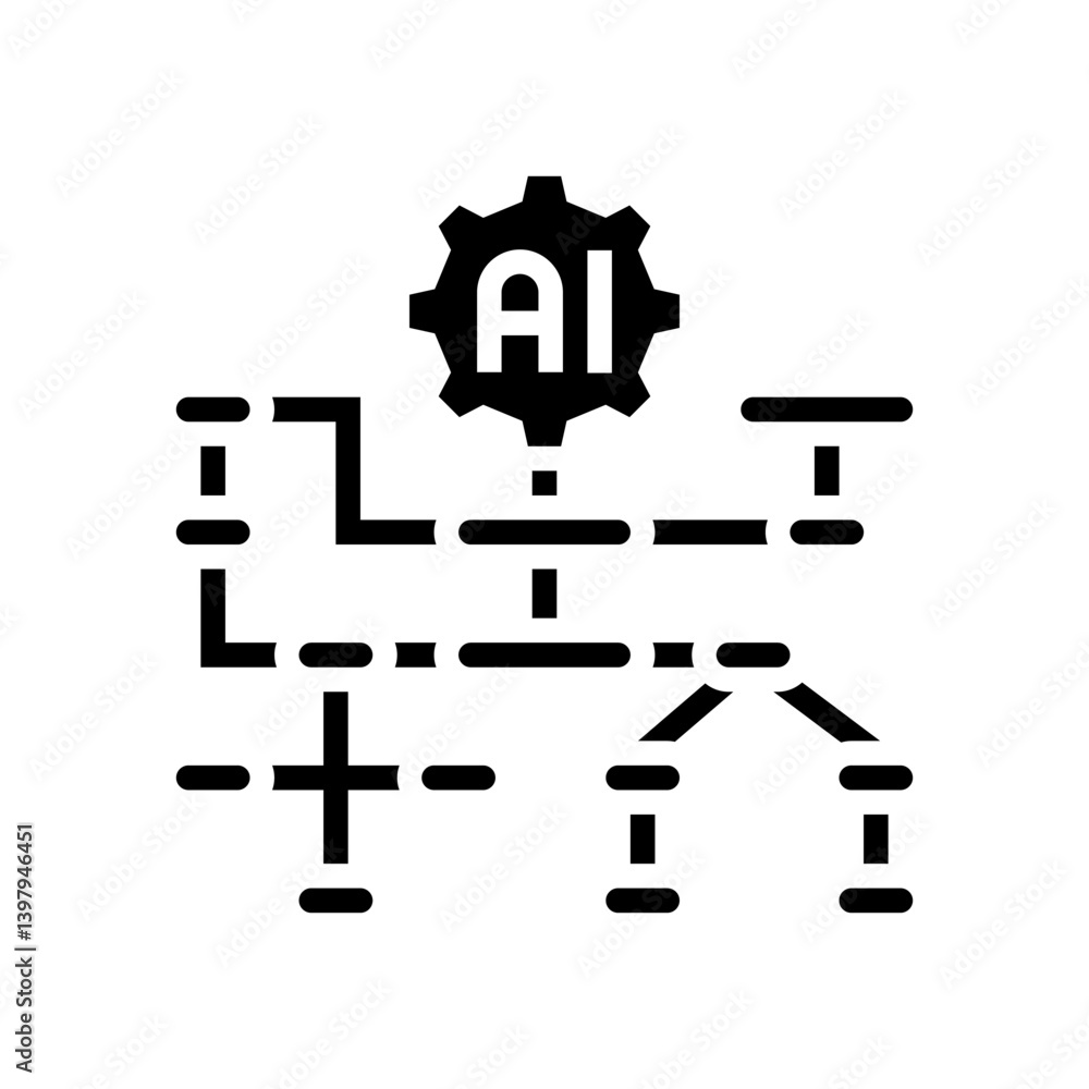 algorithm transparency glyph icon vector illustration algorithm transparency glyph icon vector illustration