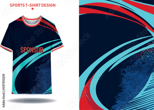 Sports jersey and t shirt background design