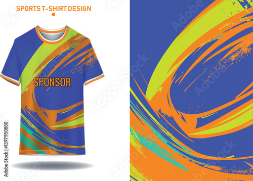 Sports jersey and t shirt background design