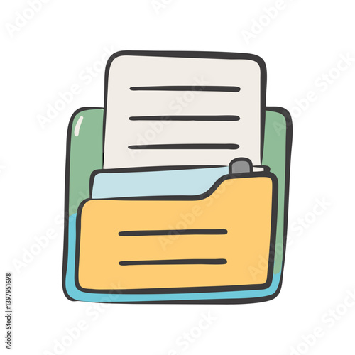 document holder icon, document holder vector illustration-simple illustration of document holder, perfect for document holder logos and icons