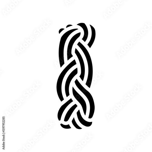 turks head nautical knot glyph icon vector illustration