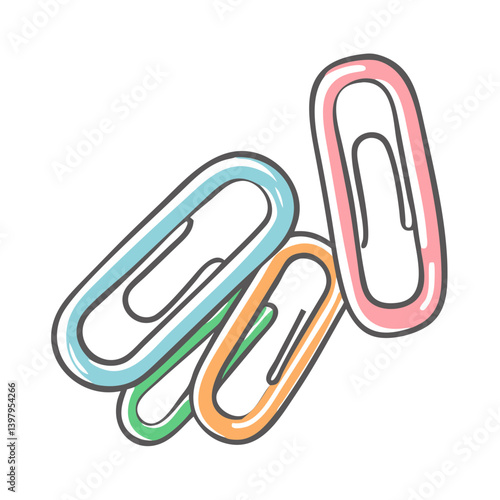 paper clips icon, paper clips vector illustration-simple illustration of paper clips, perfect for paper clips logos and icons