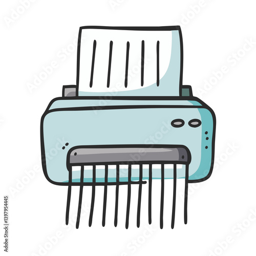 paper shredder icon, paper shredder vector illustration-simple illustration of paper shredder, perfect for paper shredder logos and icons