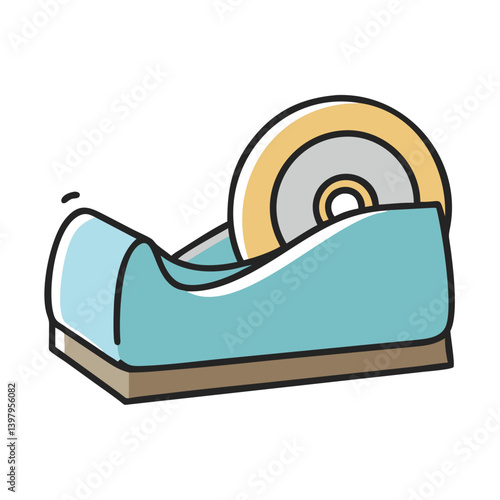 tape dispenser icon, tape dispenser vector illustration-simple illustration of tape dispenser, perfect for tape dispenser logos and icons