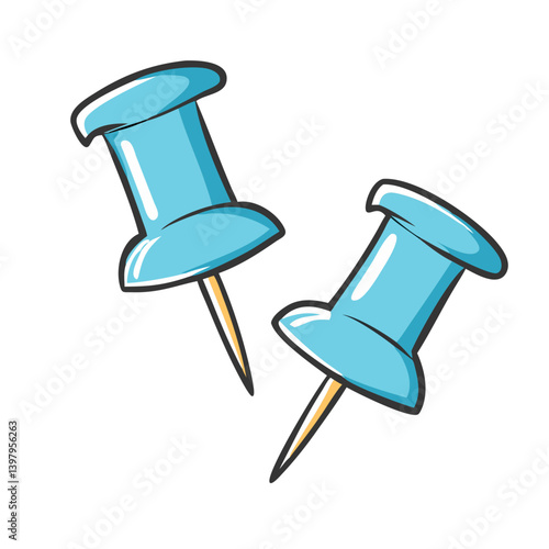 thumbtacks icon, thumbtacks vector illustration-simple illustration of thumbtacks, perfect for thumbtacks logos and icons