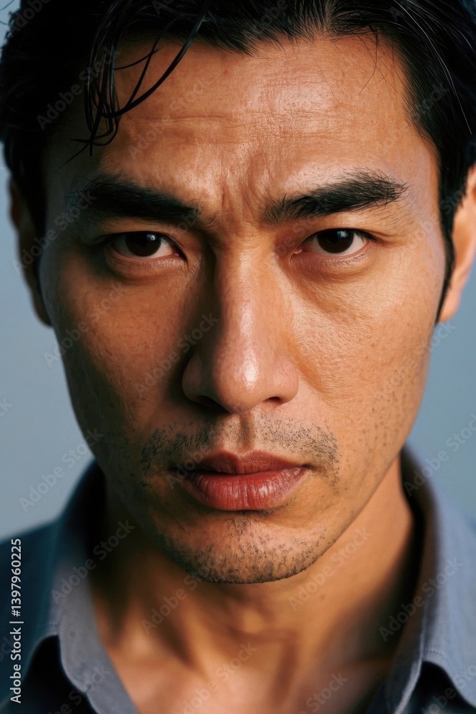 arafed asian man with a serious look on his face arafed asian man with a serious look on his face