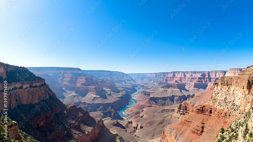 Grand Canyon Panorama View Arizona Landscape Grand Canyon Panorama View Arizona Landscape