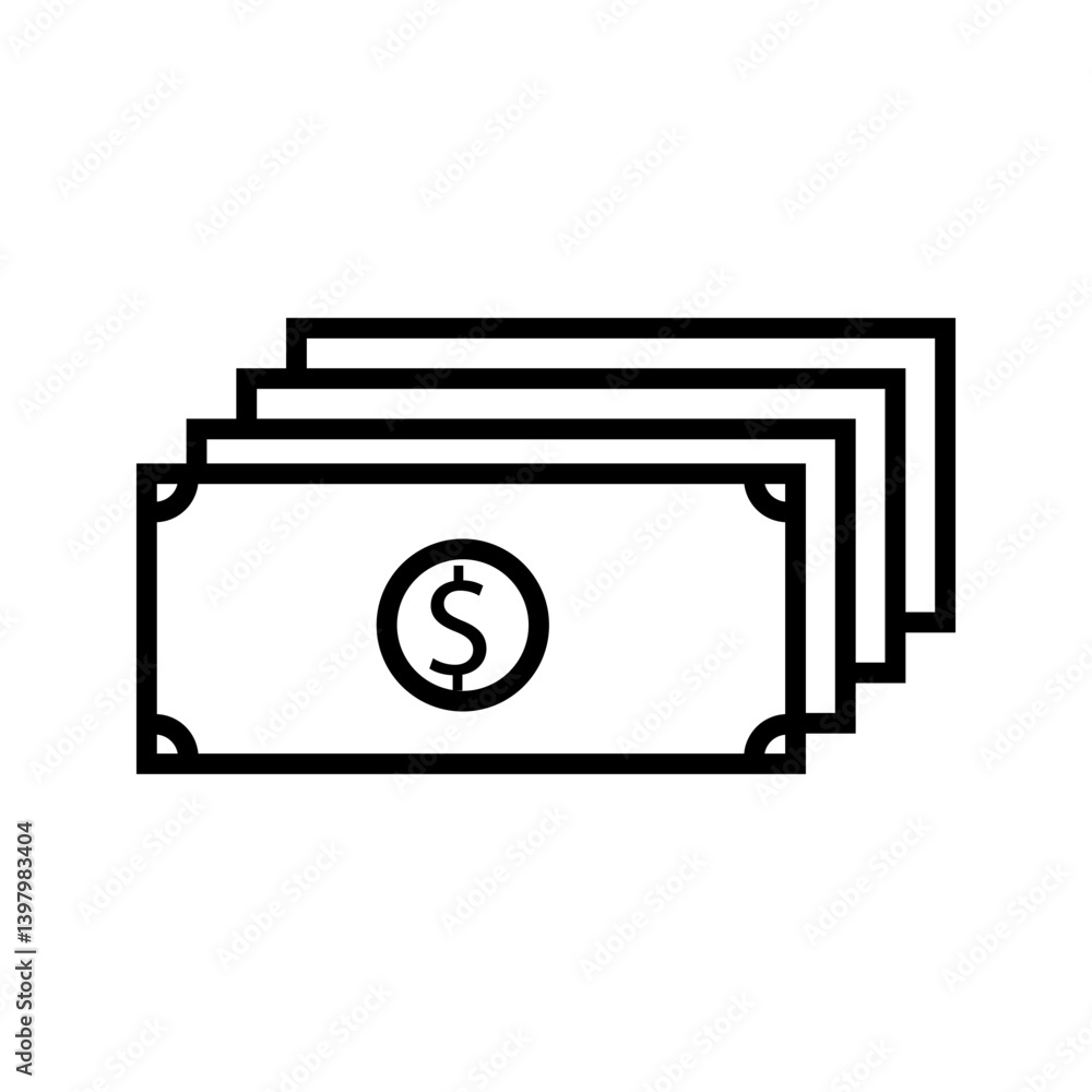 money icon on white backgroun money icon on white backgroun