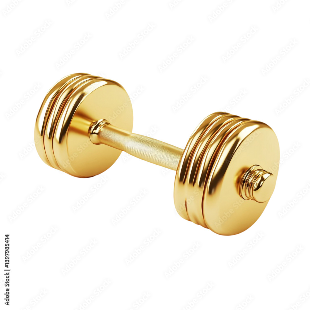 Golden Dumbbell: A Symbol of Strength and Success Golden Dumbbell: A Symbol of Strength and Success