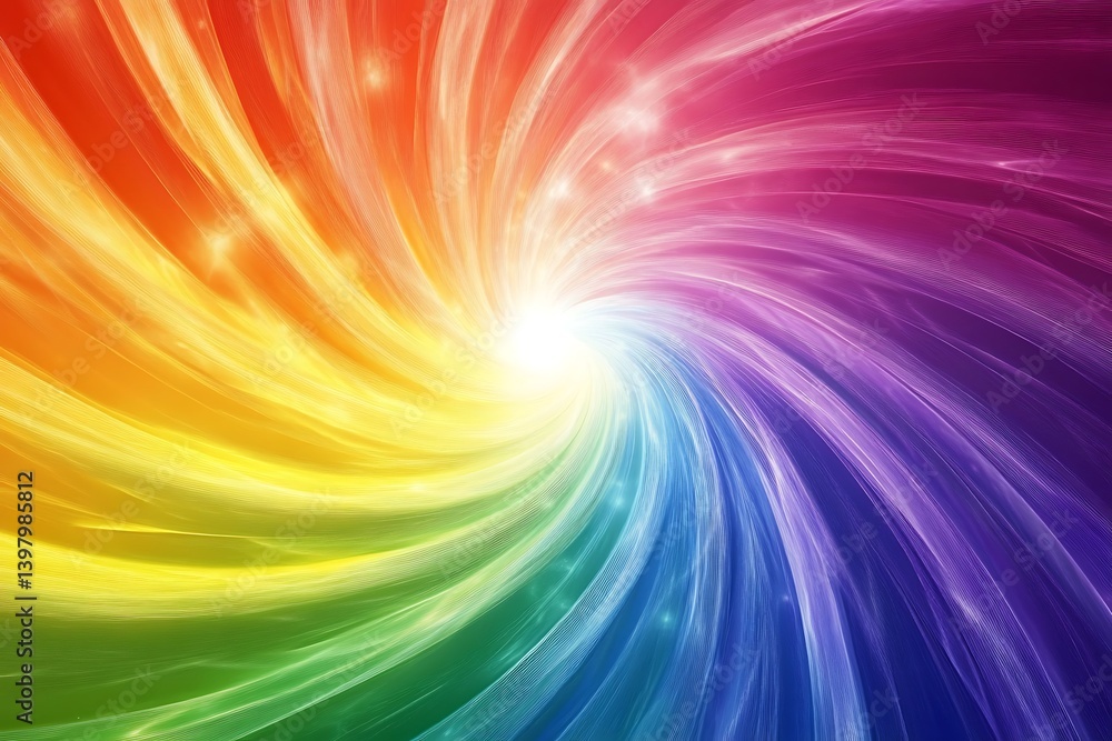 Colorful Abstract Swirl Pattern in Motion Colorful Abstract Swirl Pattern in Motion