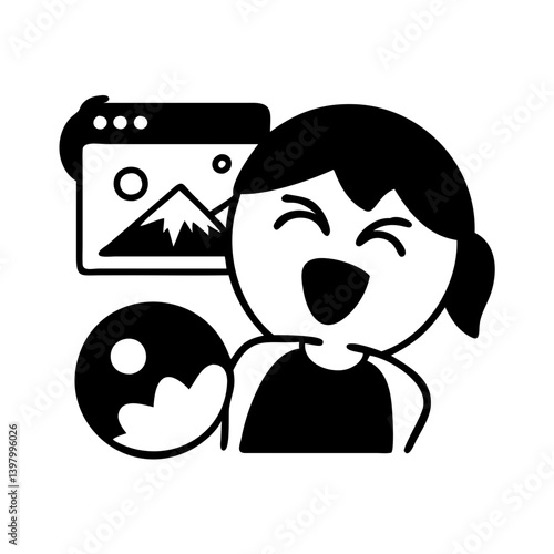 gif icon, gif silhouette vector illustration-simple silhouette illustration of gif, perfect for gif logos and icons