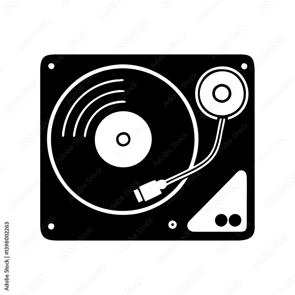record player icon, record player silhouette vector illustration-simple silhouette illustration of record player, perfect for record player logos and icons record player icon, record player silhouette vector illustration-simple silhouette illustration of record player, perfect for record player logos and icons