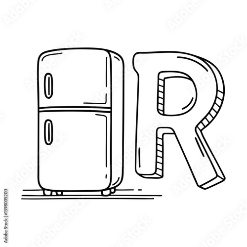 An Illustration of letter R stand for Refrigerator