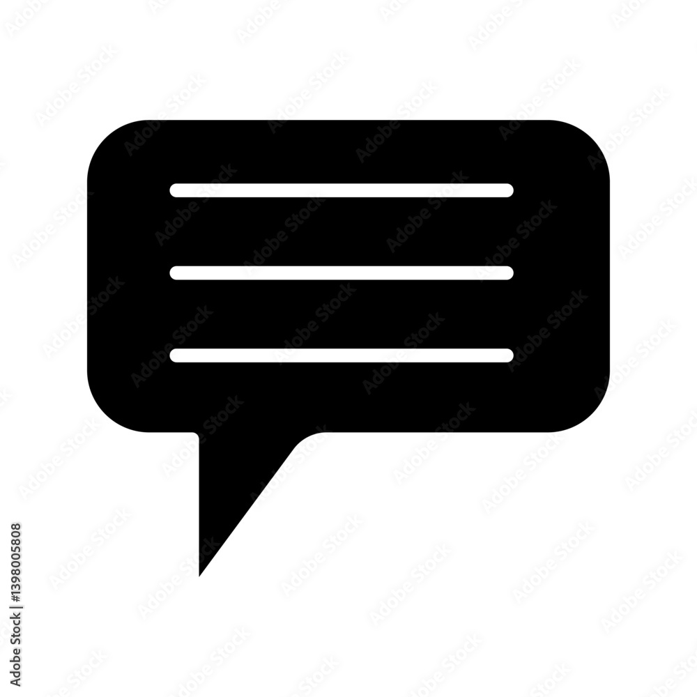 Speak bubble icon on white bacground Speak bubble icon on white bacground