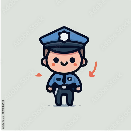 cartoon policeman character