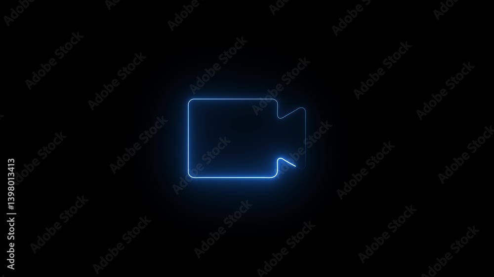 glowing neon video recorder icon for recording. Camera camcoder icon for simple flat animation. glowing neon video recorder icon for recording. Camera camcoder icon for simple flat animation.