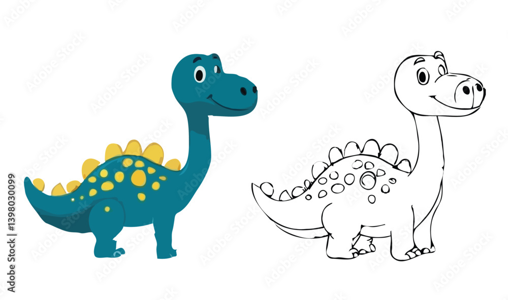 Dinosaur vectors on white background Dinosaur vectors on white background