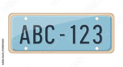 Isolated License Plate