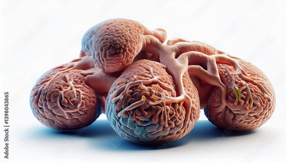 Fototapeta premium 003-036-134-HyperRealistic-TuberculosisReimagined--Challengesinmoderntreatment.isolatewhiteback