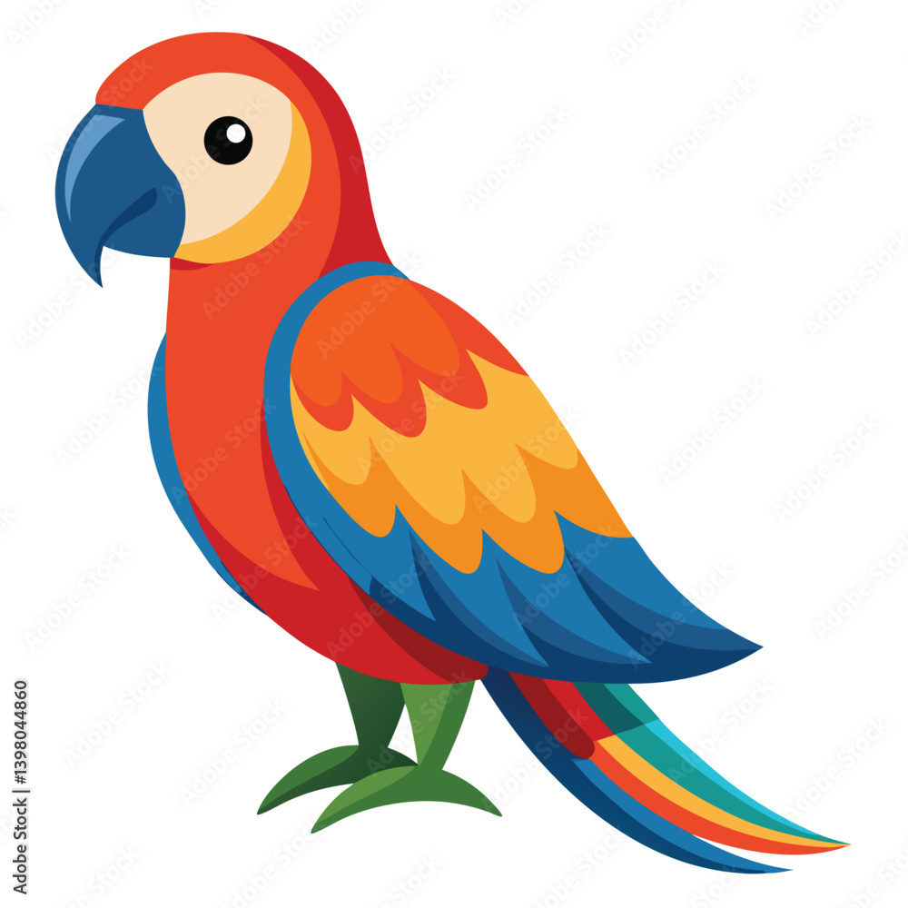 Fototapeta premium Parrot isolated on white background