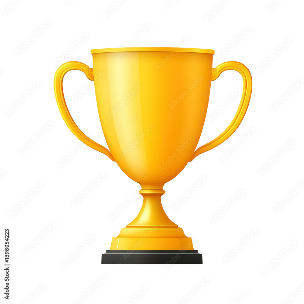 shiny golden trophy with elegant handles and black base symbolizes achievement and success, often awarded competitions or events. Its bright color and classic design evoke sense of pride shiny golden trophy with elegant handles and black base symbolizes achievement and success, often awarded competitions or events. Its bright color and classic design evoke sense of pride