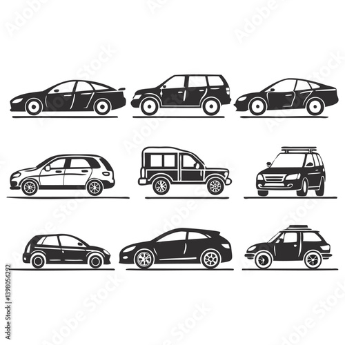 Car Silhouette Logo Design