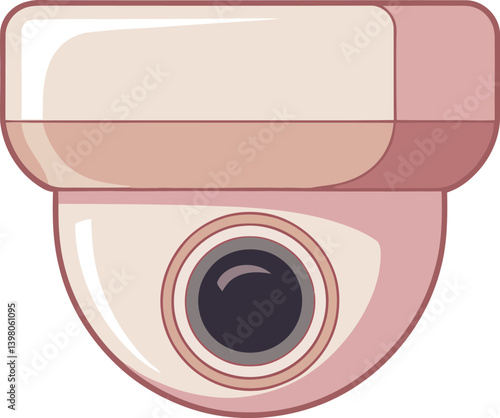 security camera icon aesthetic pink, Stylish Surveillance Symbol, Modern CCTV, Elegant Security, Pastel Pink, Soft Pink, Home Security.