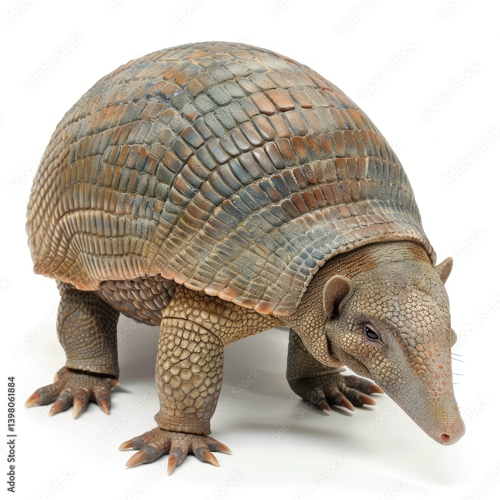 Fototapeta premium Armored mammal with protective shell