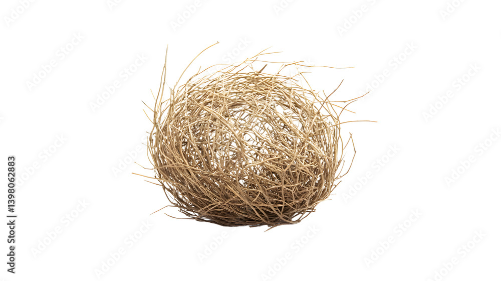 Isolated Single Tumbleweed on White Background - Unique and Calm Natural Element Concept Isolated Single Tumbleweed on White Background - Unique and Calm Natural Element Concept