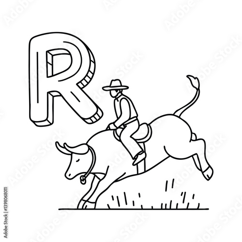 An Illustration of letter R stand for Rodeo