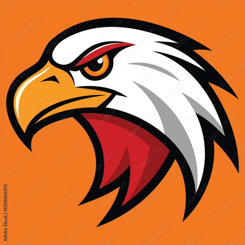 Obraz premium Fierce Eagle Head Mascot Logo