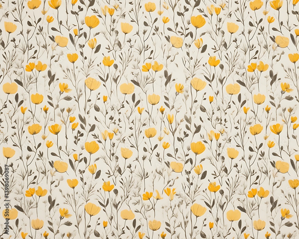 Obraz premium Floral Fabric Pattern