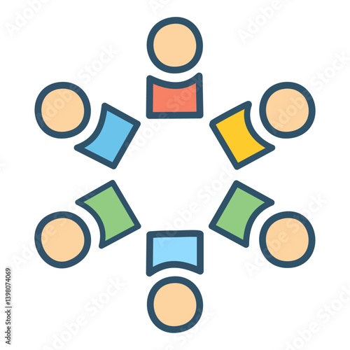 Business meeting icon