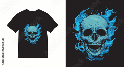Graffiti skull graphic vector t-shirt design