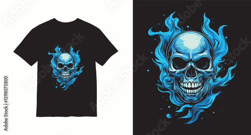 Graffiti skull graphic vector t-shirt design