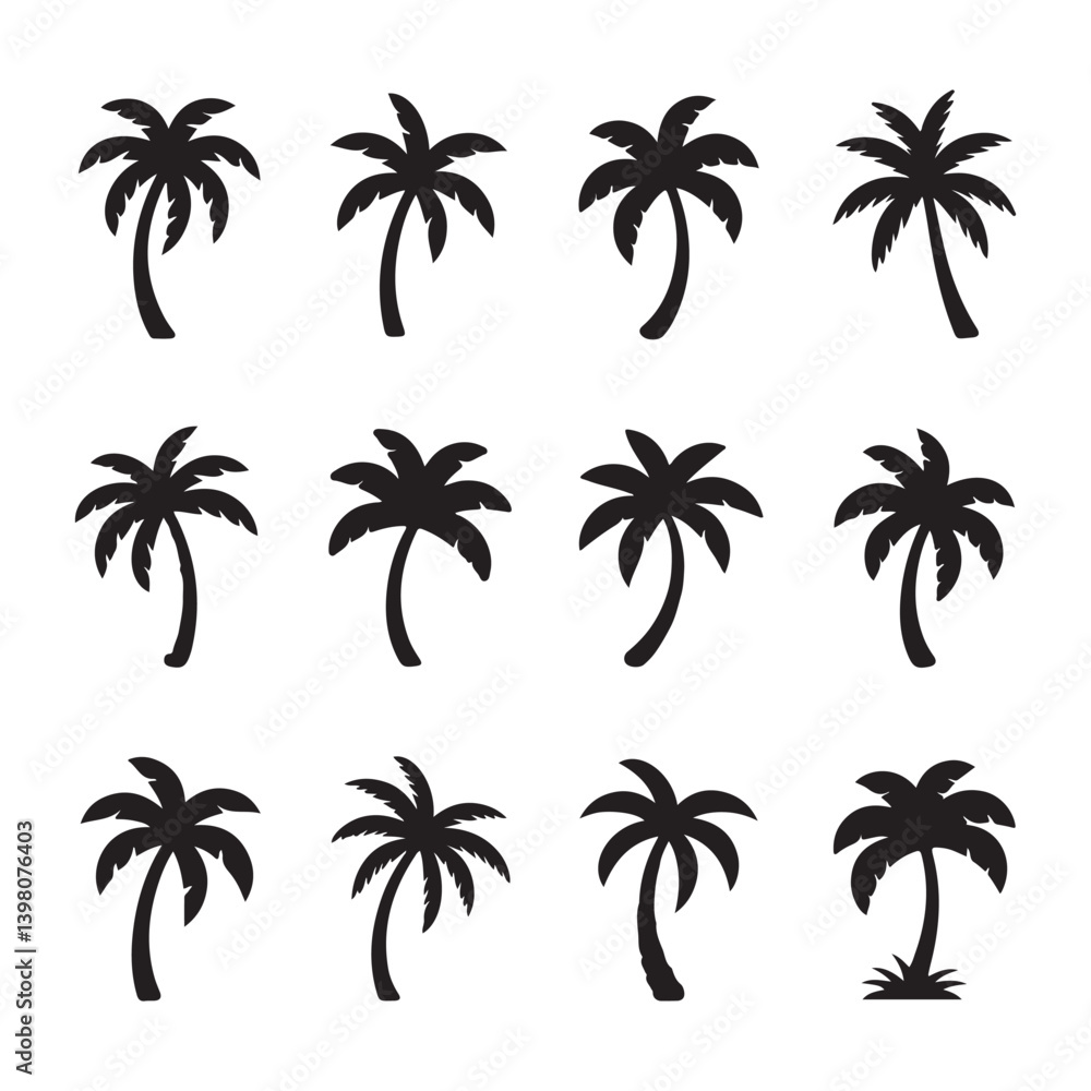 Exotic Palm Tree Illustrations for Summer and Nature Enthusiasts Exotic Palm Tree Illustrations for Summer and Nature Enthusiasts