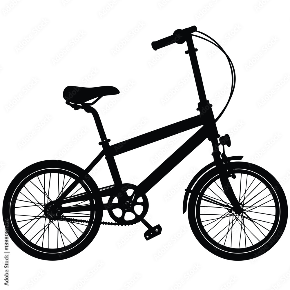 Fototapeta premium bicycle on white background