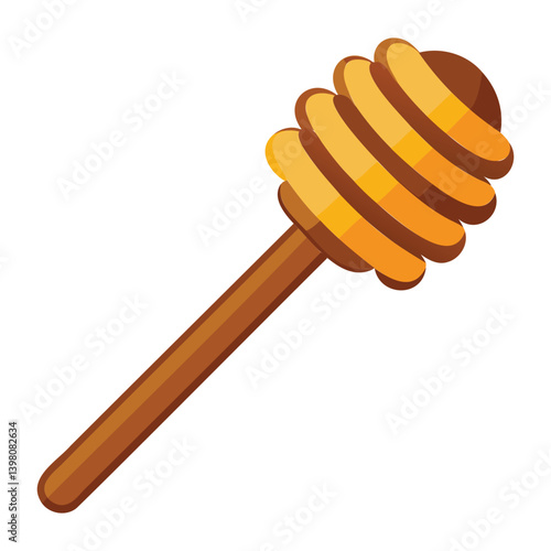 Classic Honey Dipper Illustration
