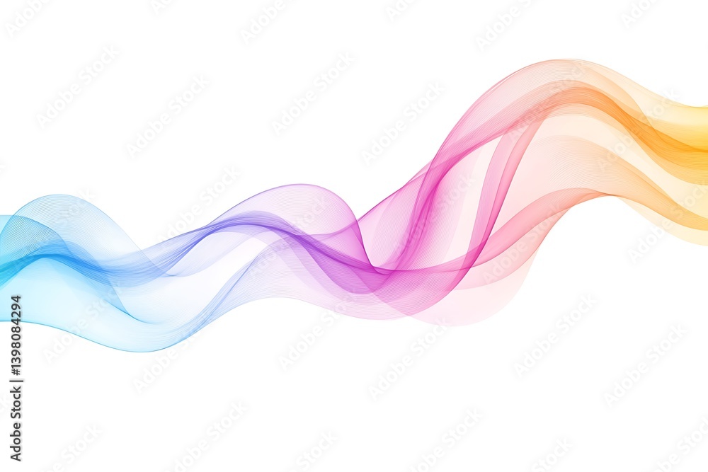 Fototapeta premium Abstract colorful waves background