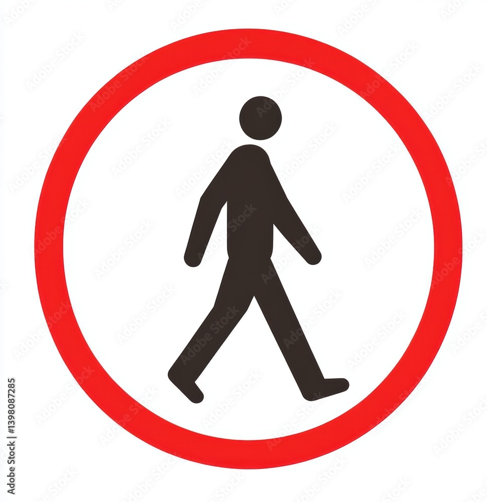 Pedestrian Crossing Sign: A striking image of a pedestrian crossing sign, conveying a clear message of safety and caution in an urban environment. Emphasizing pedestrian priority. Pedestrian Crossing Sign: A striking image of a pedestrian crossing sign, conveying a clear message of safety and caution in an urban environment. Emphasizing pedestrian priority.