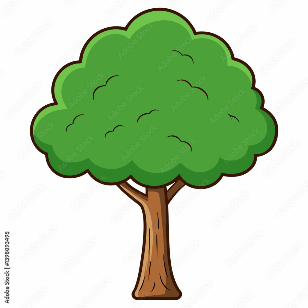 Fototapeta premium green tree isolated on white