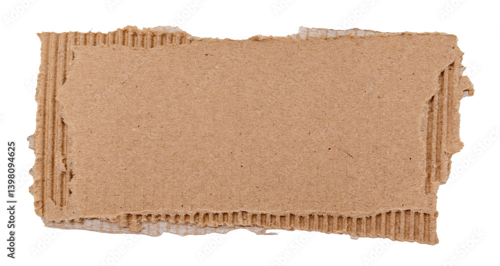 Piece of torn cardboard on a white background. Torn cardboard isolate Piece of torn cardboard on a white background. Torn cardboard isolate