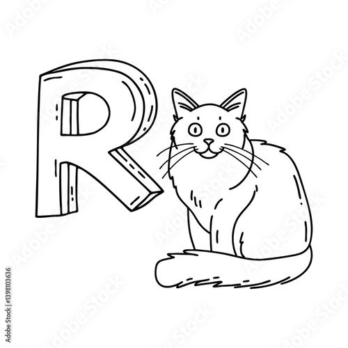An Illustration of letter R stand for Ragdol
