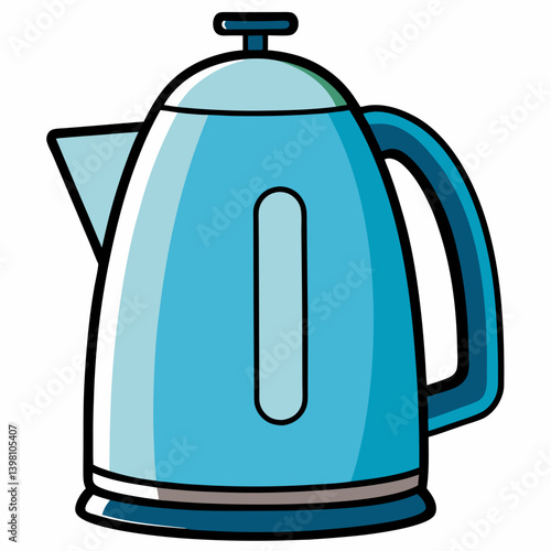 electric kettle isolated on white