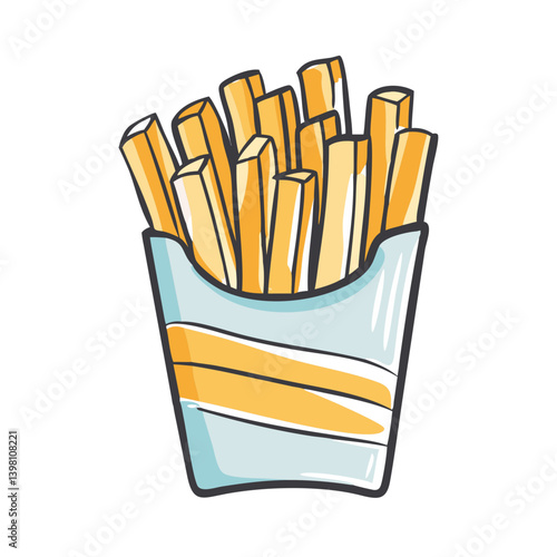 french fries icon, french fries vector illustration-simple illustration of french fries, perfect for french fries logos and icons